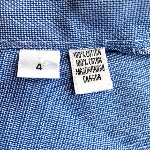 OGILVY French cuffs blue cotton shirt 4 - Picture 4 of 10